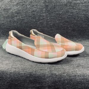 Lands End Women’s Slip On Shoes Plaid Size 11B Gatas Comfort Memory Foam